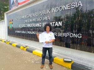ADV. PUGUH TRIWIBOWO LAPORKAN 3 ORANG KE POLRES TANGSEL DUGAAN PASAL 385 & 376 KUH PIDANA