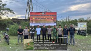 Sinergitas Polres Nagan Raya bersama TNI cegah Penambangan Illegal