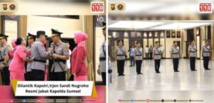 Dilantik Kapolri,Irjen Sandi Nugroho Resmi Jabat Kapolda Sumsel
