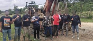 Sat Reskrim Polres Nagan Raya Amankan Terduga Pelaku Tambang Emas Ilegal,Sejumlah Barang Bukti Disita