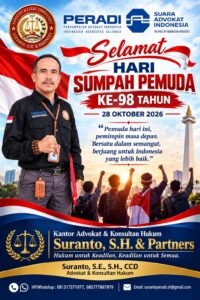 Hari Sumpah Pemuda ke-98, Suranto, S.H. & Partners Ajak Generasi Muda Perkuat Persatuan dan Kontribusi bagi Bangsa